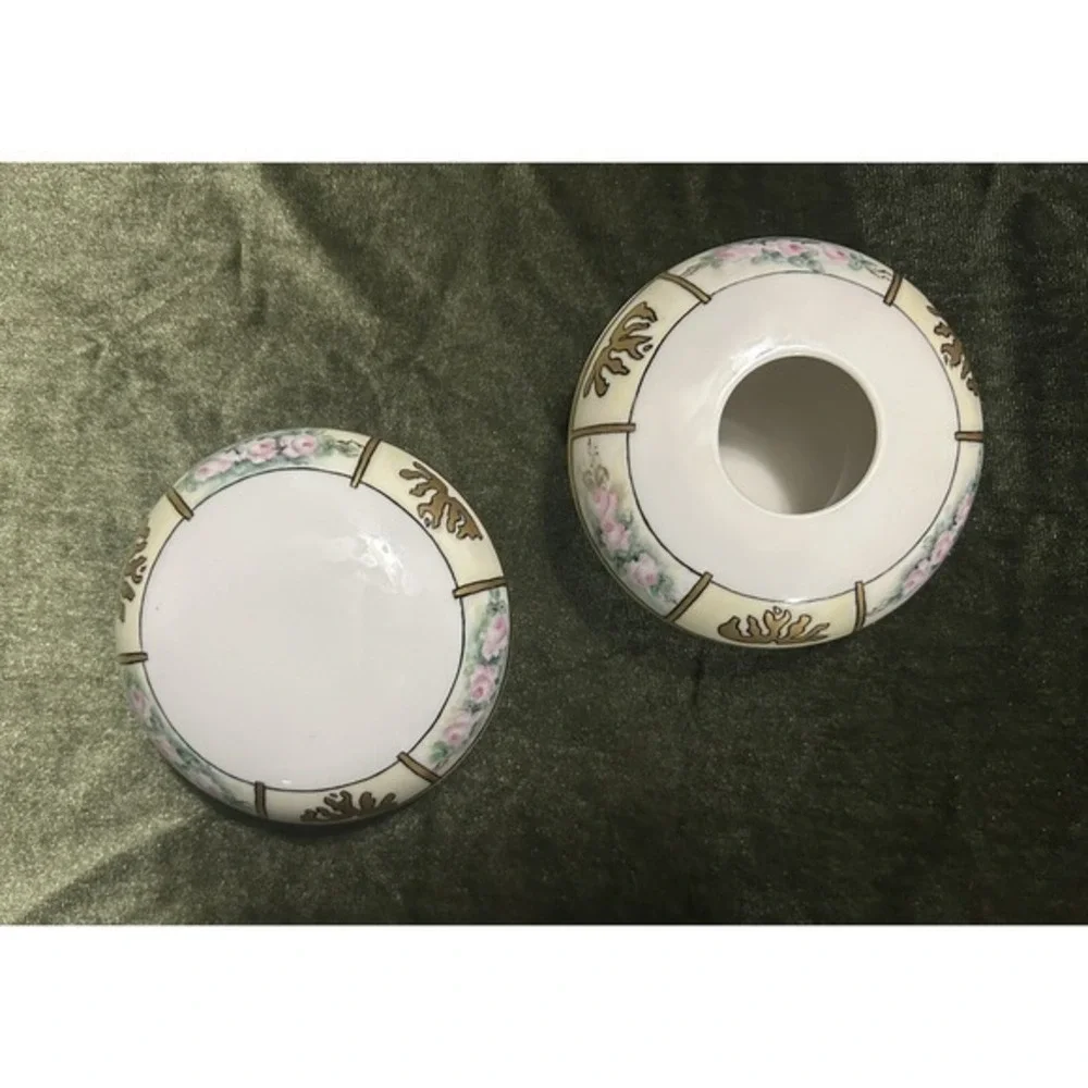 RARE 6-PC Vintage Limoges Vanity Hair Receiver Powder Cont. &‎ Pair Of Trays Wow